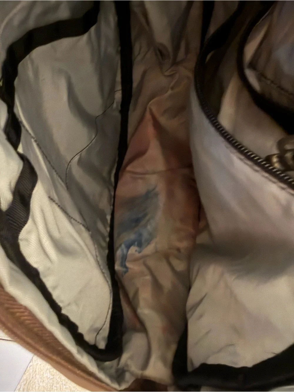 Ameribag Brown Sling Messenger with Front Zipper Pocket